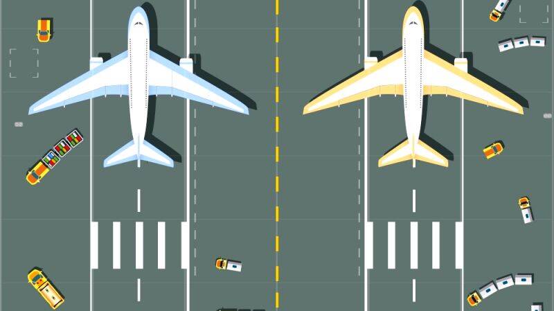 Swiss International Air Lines at Zurich's Kloten Airport representing wealth management strategies in an analogy about diversity and choice in investments.